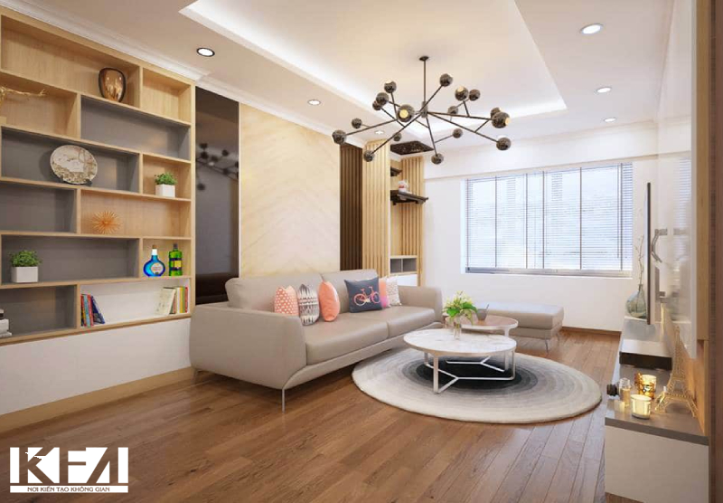 Tone màu trầm cùng nội thất gỗ mang lại cảm giác ấm cúng