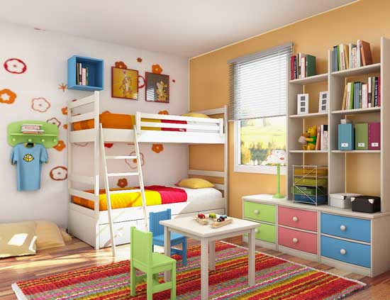 Bài trí nội thất hợp phong thủy cho phòng bé