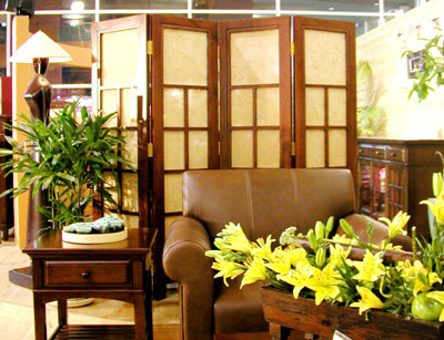 Ý nghĩa của việc đặt bình phong trong phòng khách